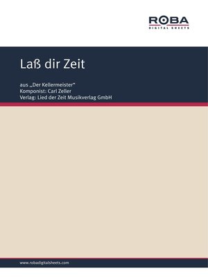 cover image of Laß dir Zeit